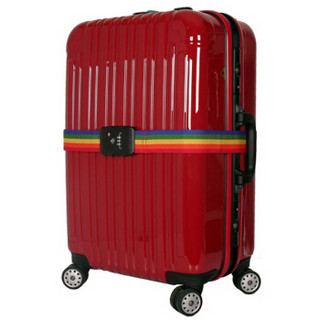 欣沁 行李箱打包带密码锁旅行箱拉杆箱绑带 彩色