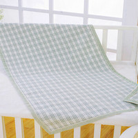 喜亲宝（K.S.babe）亚麻婴儿凉席 宝宝婴儿床可折叠凉席床单 幼儿园儿童床凉垫新生儿用品120×60cm