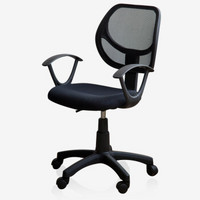 雅客集 电脑椅子 办公椅 家用转椅 黑色FB-13119BL