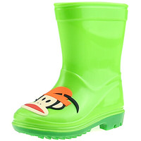 PaulFrank 大嘴猴雨鞋中筒防水胶鞋套鞋儿童男女宝宝时尚雨靴 PF1011 绿色 32码
