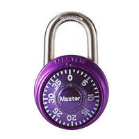 玛斯特（Master Lock）转盘式密码锁健身房储物柜密码挂锁1530MCND 紫色