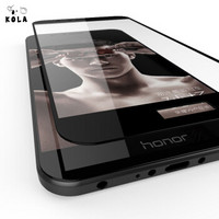 KOLA 荣耀V9钢化膜 全屏覆盖手机保护贴膜 适用于 华为荣耀V9 黑色