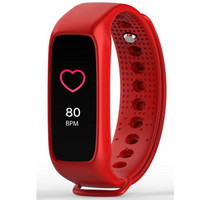 博之轮(BOZLUN)手表男女运动测心率彩屏智能手环 L30T红色
