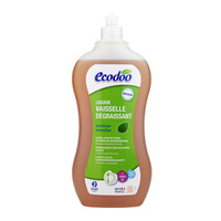 逸乐舒ecodoo法国进口洗洁精欧盟有机浓缩去油污洗涤灵洗碗液餐具洗涤剂1L