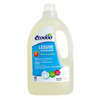 逸乐舒ecodoo法国进口洗衣液欧盟有机清洗剂浓缩低泡易漂洗桃香味1.5L