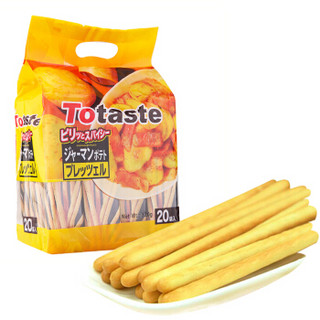 土斯（Totaste） 薯条饼干（烟肉土豆味） 棒形手指饼干 磨牙棒 休闲零食蛋糕面包甜点心小吃 独立小包装320g