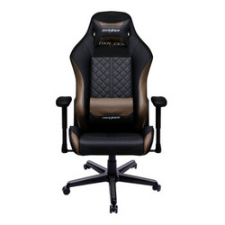 迪锐克斯（DXRACER）D73电脑椅 电竞椅办公椅老板椅皮椅人体工学椅休闲主播游戏椅 黑棕豪华款