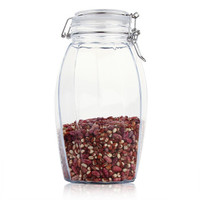 金熊 2.4L高白料加厚钢扣玻璃密封罐储物桶食品储存保鲜盒收纳瓶 JM7025