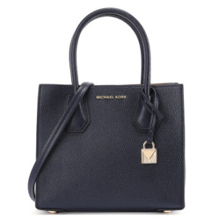 MICHAEL KORS 迈克.科尔斯 MERCER系列 中号牛皮女士手提斜挎单肩包 30F6GM9M2L ADMIRAL海军蓝色