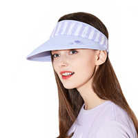 卡蒙(Kenmont)km-3423 夏季女士可折叠遮阳太阳帽女夏天出游防晒空顶鸭舌帽 雪青色
