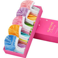 花花公子2267隐形袜子女防滑浅口船袜女短袜棉袜子薄5双多色均码