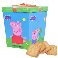 小猪佩奇 Peppa Pig 奇趣天地 曲奇礼盒 宝宝零辅食 牛奶 蔓越莓 红提儿童饼干礼盒 400g 颜色随机发货