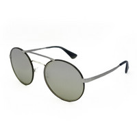 PRADA 普拉达 女款黑色镜框银色镜片眼镜太阳镜 SPR 51S 1AB2B0 54MM