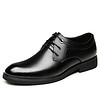 OKKO 男士商务休闲鞋男鞋英伦系带正装皮鞋 5803 黑色 38码