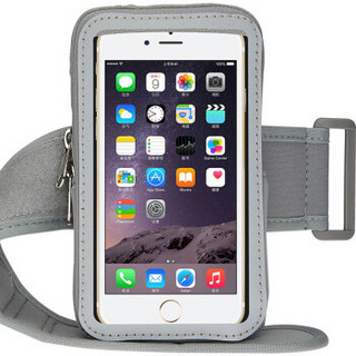 驰动 触屏手机臂包跑步臂袋运动触屏臂带腕包苹果/华为/三星/小米 5.5英寸灰色
