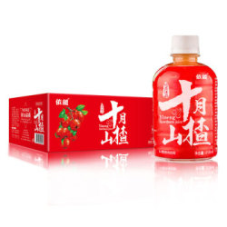 依能 十月山楂 山楂汁 果汁饮料 350ml*15瓶 整箱装山楂果茶