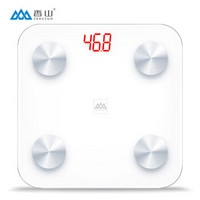 香山 电子秤 精准体重称重 加大家用健康秤面 46项体质数据监测  蓝牙APP控制 EF866i （纯白）