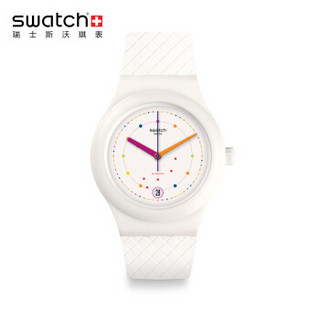 斯沃琪（Swatch）瑞士手表 装置51系列 波尔卡舞 自动机械表SUTW403