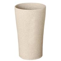 诺兰森迪 NOLANSEND 麦秸杆漱口杯水杯旅行儿童刷牙杯情侣洗漱杯 牙刷杯 NL5527卡其色大号360ml（2件起售）