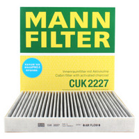 曼牌滤清器 曼牌(MANNFILTER)活性炭空调滤清器/空调滤芯CUK2227(自由客/指南者/酷威/酷搏/锋哲/菲跃/克莱斯勒Sebring)