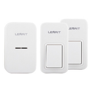 朗瑞特（Lenrit）LR-3508自发电门铃不用电池无线家用门铃老人呼叫迎宾器二拖一