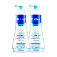 mustela 妙思乐 贝贝婴儿洗发沐浴二合一 500ml*2件装