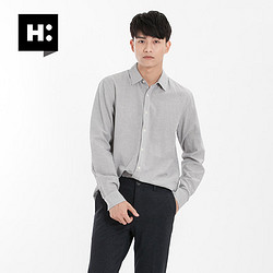 H:CONNECT 新款衬衫男韩版单排扣长袖上衣