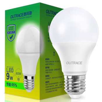 OUTRACE/奥其斯 LED灯泡 奥其斯球泡灯 9W 黄光