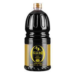 千禾 零添加御藏本酿 特级生抽 1.8L+双椒酱 260g *5件