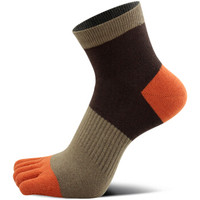 与狼共舞男袜 袜子男 五趾袜时尚舒适休闲棉袜3583-5 混色5双礼盒装