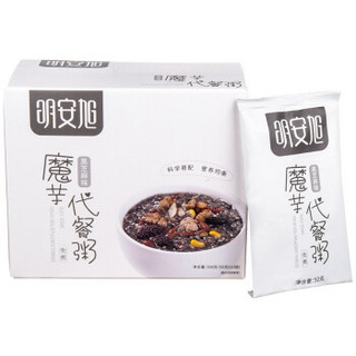 明安旭 魔芋代餐粥黑芝麻糊500g （50g*10）核桃黑豆粉即食燕麦片五谷杂粮营养早餐代餐粉