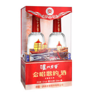 LU ZHOU LAO JIAO 泸州老窖 浓香型白酒 52度 225ml*2 双瓶装