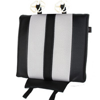 WRC 碳纤纹记忆棉增高垫 单座 车家适用 四季通用 灰色[厂家直发]