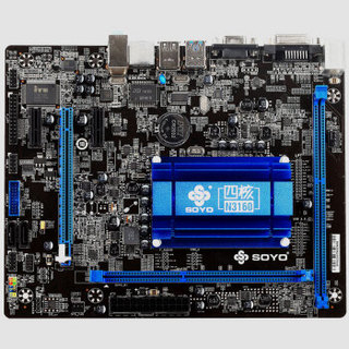 SOYO 梅捷 低功耗四核CPU 性能主板 主板 M-ATX（紧凑型）