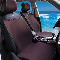 御马(yuma)夏季款免绑系列汽车坐垫 五座通用透气座垫 紫红色