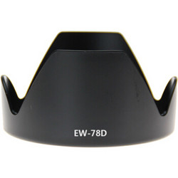 天气不错 佳能EW-78D 72mm卡口遮光罩可反扣 适合EF-S 18-200mm f/3.5-5.6 IS相机镜头70D/80D/760D等 *2件