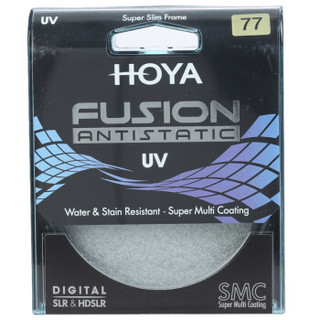 保谷（HOYA）uv镜 滤镜   77mm FUSION [浮石]防静电系列滤镜 UV镜
