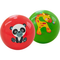 费雪Fisher-Price 婴幼儿玩具球 宝宝初级训练球手抓球（内含两个球 红色捏捏叫 绿色拍拍球）F0903
