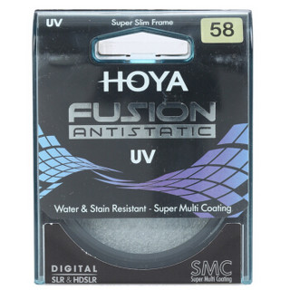 保谷（HOYA）uv镜 滤镜   58mm FUSION [浮石]系列滤镜 UV镜