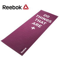 锐步（Reebok）瑜伽垫 男女健身垫子初学者防滑健身运动进口双面PVC瑜伽毯RAYG-11040PL 紫色-4mm