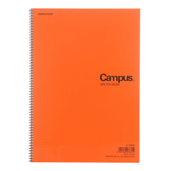 日本国誉(kokuyo)campus学生用螺旋装订素描本子/美术加厚纸张 a4(297