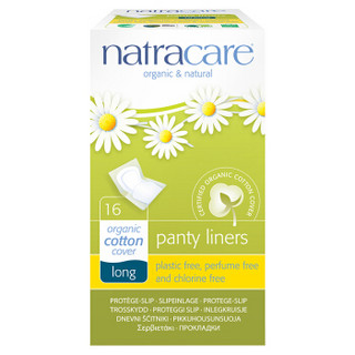 奈卡（Natracare）英国天然棉独立包装护垫 加长型 16片 170mm