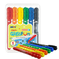 AMOS旋转可水洗多功能蜡笔(玻璃/白板/纸张)儿童绘画工具 韩国进口