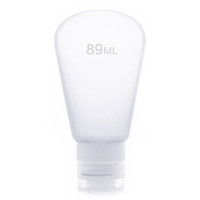 四万公里40000KM 硅胶分装瓶 旅行出差便携化妆品洗发水沐浴乳乳液分装瓶小空瓶 旅游洗漱用品 SW2101 白色89ml