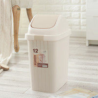 顺美 12L垃圾桶 欧式翻盖卫生桶 SM-2606