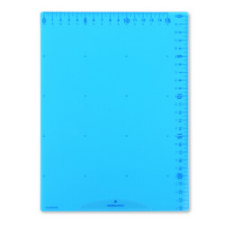 国誉(KOKUYO)日本进口学生办公用带尺刻度垫板 B5 蓝色 GY-GCG100B *5件