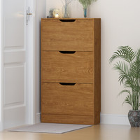 家乐铭品 鞋柜三门薄翻转60CM款 薄鞋柜门后鞋柜鞋架带门柜储物柜收纳 ZC0604