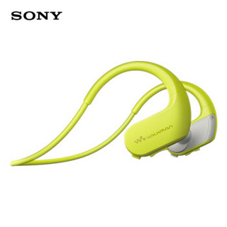 索尼（SONY）NW-WS413防水游泳跑步运动mp3音乐播放器一体耳机 4G(柠檬绿)