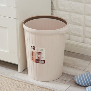 顺美 12L垃圾桶 圆形纸篓 简易欧式卫生桶 SM-2851