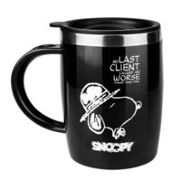 SNOOPY 史努比 SP-N012-1 304不锈钢保温杯 420ml 黑色